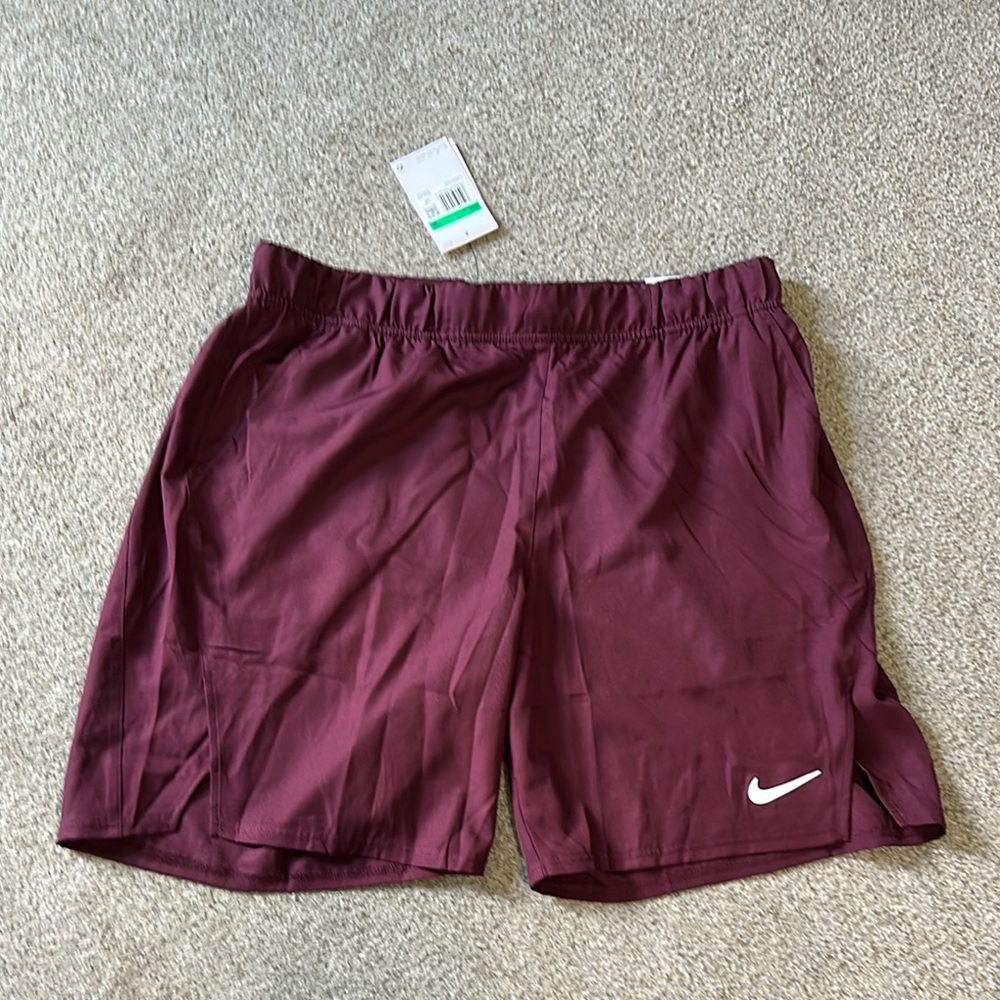 Nike Burgundy Sports Shorts - XL